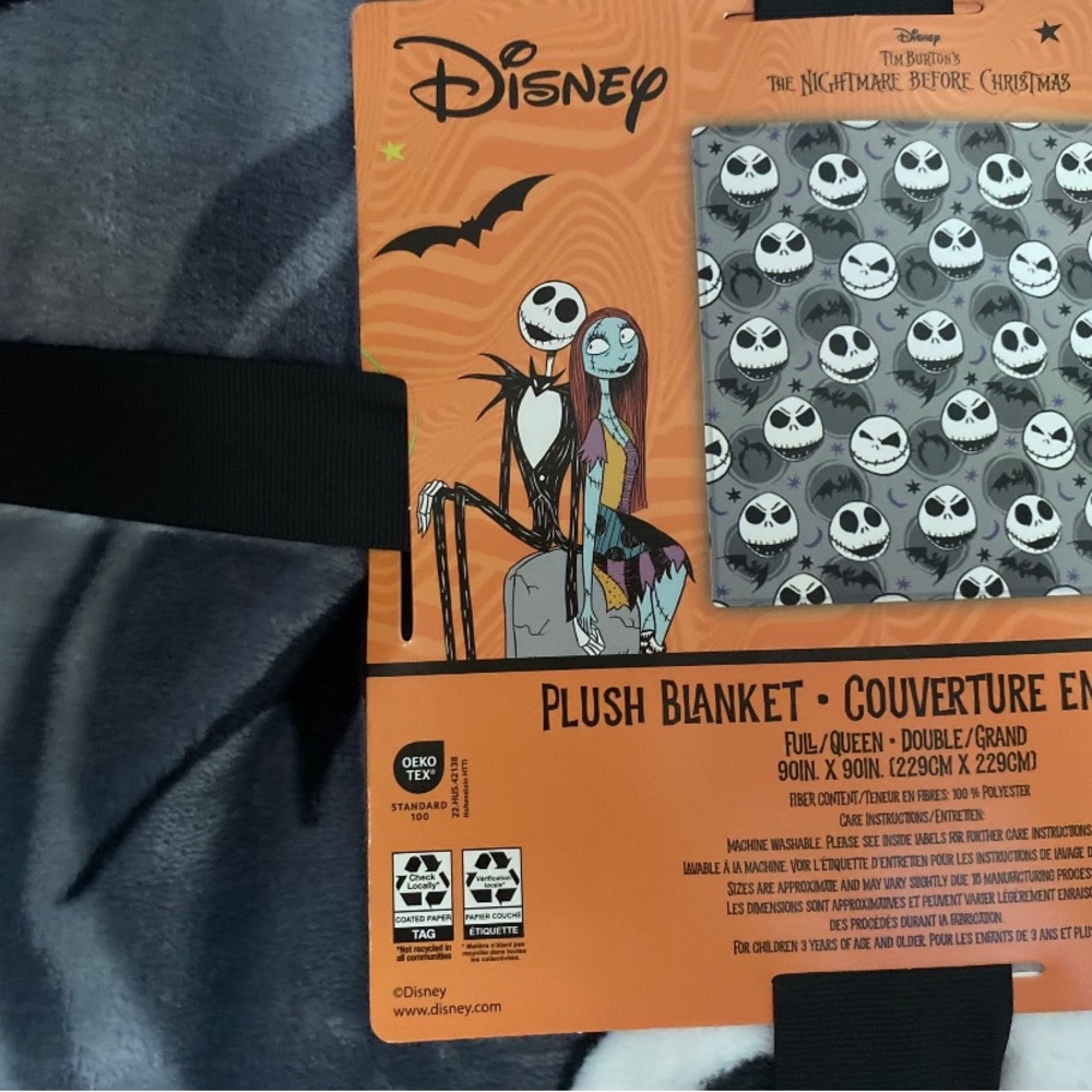 Nightmare Before Christmas Full/Queen Blanket